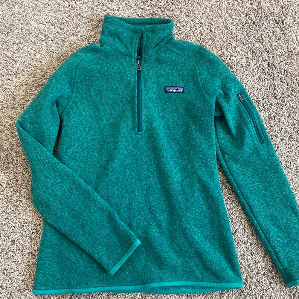 Teal Patagonia half-zip